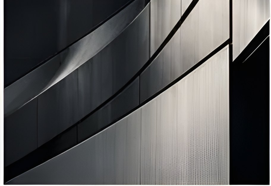 Curved steel cladding on a modern building